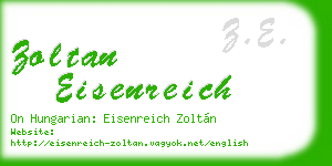 zoltan eisenreich business card
