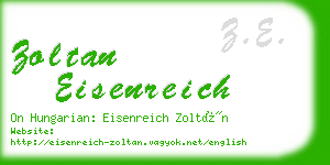 zoltan eisenreich business card